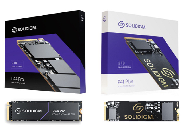 Foto Soluciones de almacenamiento de altas prestaciones: SSD cliente P44 Pro y P41 Plus de Solidigm disponibles en la oferta de Rutronik.